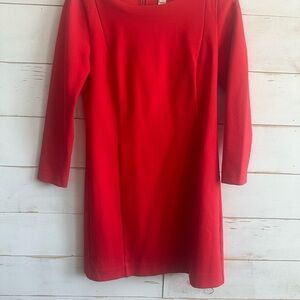 J. Crew Vibrant Red Dress